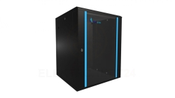Szafa rack montowana na ścianie Extralink 15U 600x600 Czarna