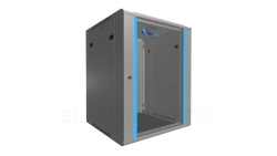 Szafa rack montowana na ścianie Extralink 15U 600x600 Szara