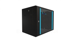 Szafa rack montowana na ścianie Extralink 9U 600x450 Czarna
