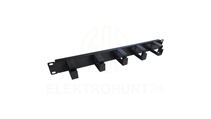 Organizer kabli 1U z plastikowymi uchwytami Extralink