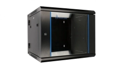 Szafa rack montowana na ścianie, dwusekcyjna Extralink 12U 600x600 AZH Czarna