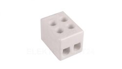 Złączka gwintowa porcelanowa szkliwiona 2,5 mm 2 tory CPO 2-2.5 80016516