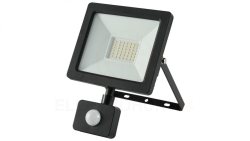 Projektor LED 30W 3350lm 4000K Premium z czujnikiem czarny IP44 GW-0013