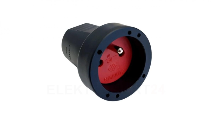 Gniazdo przenośne PCV IP20 250V~ 16 A czarne 12136