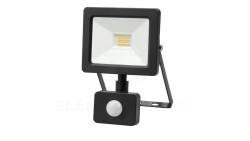 Projektor LED 10W 1000lm 4000K Premium z czujnikiem czarny IP44 GW-0009