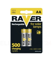 Akumulator Ni-MH R6 / AA 600mAh RAVER SOLAR /blist