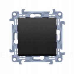 Simon 10 PRZYCISK POJEDYNCZY BEZ PIKTOGRAMU (moduł) SZYBKOZŁĄCZA CZARNY