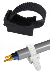OPASKA UCHWYT ZACISKOWY KABLOWY UP-30 CZARNY 50SZT