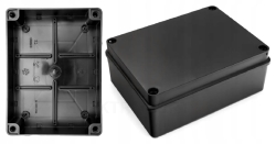 PUSZKA INSTALACYJNA HERMERTYCZNA CZARNA S-BOX 190x140x70