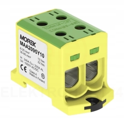 ZŁĄCZKA ZACISK OTL95-2 ŻÓŁTO-ZIEL. 2x Al/Cu 6-95m