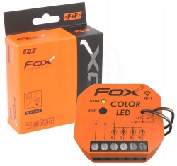 FOX STEROWNIK Wi-Fi KOLOROWYCH DIOD LED DOPUSZKOWY