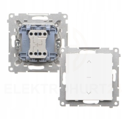 Simon 55 PRZYCISK ROLETOWY (moduł) 10A BIAŁY MAT