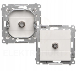 Simon 55 GNIAZDO ANTENOWE TYPU F” POJEDYNCZE MODUŁ