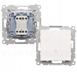 Simon 55 PRZYCISK ZWIERNY ŚWIATŁO 10AX BIAŁY MAT