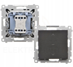 Simon 55 PRZYCISK ROLETOWY (MODUŁ) TRÓJPOZYCYJNY 10 A 250 V~ CZARNY MAT