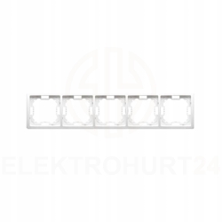 SIMON BASIC RAMKA PIĘCIOKROTNA KONTAKT-SIMON BIAŁY