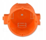 Puszka podtynkowa Ø60 mm ekstra głęboka szeregowa S60GF – pomarańczowa
