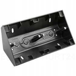 Simon 54 Premium PUSZKA NATYNKOWA NAROŻNA 2-KROTNA DO RAMEK CZARNY MAT