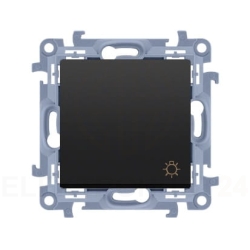 Simon 10 PRZYCISK ŚWIATŁO (MODUŁ) 10AX 250V SZYBKOZŁĄCZA CZARNY