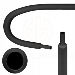 RURA KOSZULKA TERMOKURCZLIWA RTS 2,4/1,2 mm SAMOGASNĄCA CZARNA /1 m/