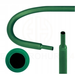 RURA KOSZULKA TERMOKURCZLIWA RTS 2,4/1,2 mm SAMOGASNĄCA ZIELONA /1 m/