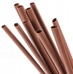 RURA KOSZULKA TERMOKURCZLIWA RTS 2,4/1,2 mm SAMOGASNĄCA BRĄZOWA /1 m/