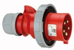 Wtyczka przenośna 32A 5P 400V czerwona IP67 SHARK 0252-6