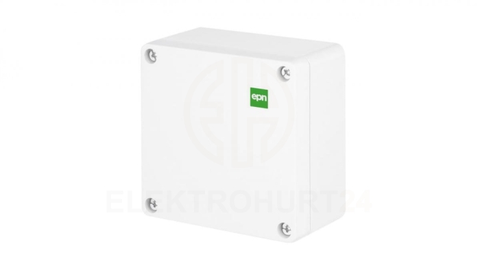 INDUSTRIAL Puszka hermetyczna n/t 105x105x66 IP65 biała 2701-10