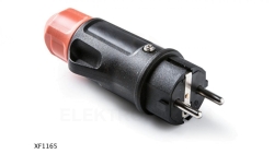 Wtyczka RED WT1 z dławikiem IP54 2P+Z 16A/250V czarny XF1165