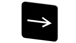 Etykieta samoprzylepna do kaset 22x22mm czarna inskrypcja symbol graficzny strzałka SIRIUS ACT 3SU1900-0AF16-0QR0