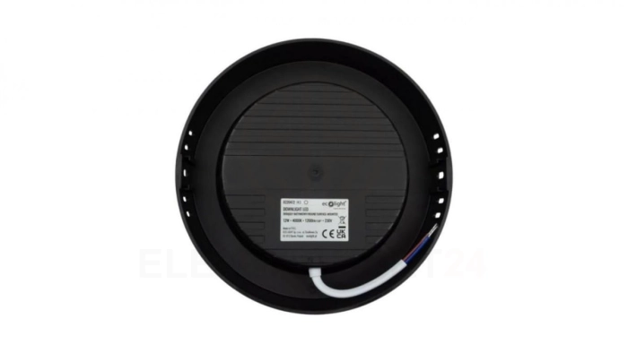 DOWNLIGHT N/T OKRĄG 12W 4000K CZARNY DL-1