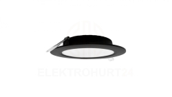 Oprawa downlight P/T okrąg 12W 1200lm 4000K IP20 czarny DL-1 EC20464