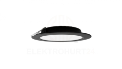 Oprawa downlight P/T okrąg 18W 1980lm 4000K czarny DL-1 EC20465