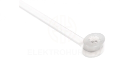 Opaska kablowa 100x2,5 biała 2-LOCK zęby stalowe BMTB1025 /100szt./