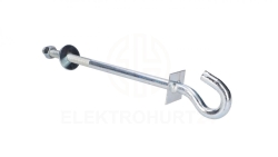 Śruba hakowa do wieszania uchwytów odciągowych 16/300mm Extralink