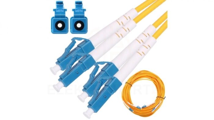 Patchcord Jednomodowy, Duplex, G652D, 3mm, 0,5m Extralink LC/UPC-LC/UPC