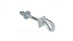 Śruba hakowa do wieszania uchwytów odciągowych 16/200mm Extralink
