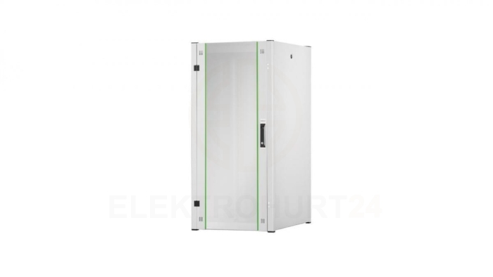 Szafa sieciowa stojąca Hyper Pro 19 26U rack 600x800, drzwi przód szyba, szary, 1000kg DN-51005