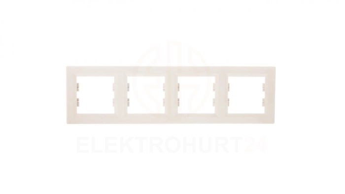 ASFORA Ramka poczwórna pozioma kremowa EPH5800423