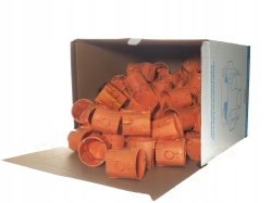 PUSZKA PODTYNK POMARAŃCZOWA GŁĘBOKA Z WKRĘTAMI KARTON 110SZT