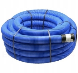 RURA KARBOWANA PESZEL DO ZIEMI AROT NIEBIESKA DVR 40mm 25m DWUWARSTWOWA