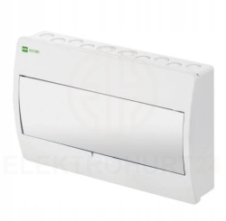 Rozdzielnica modułowa Elegant 1x12 natynkowa IP40 RN N+PE biała