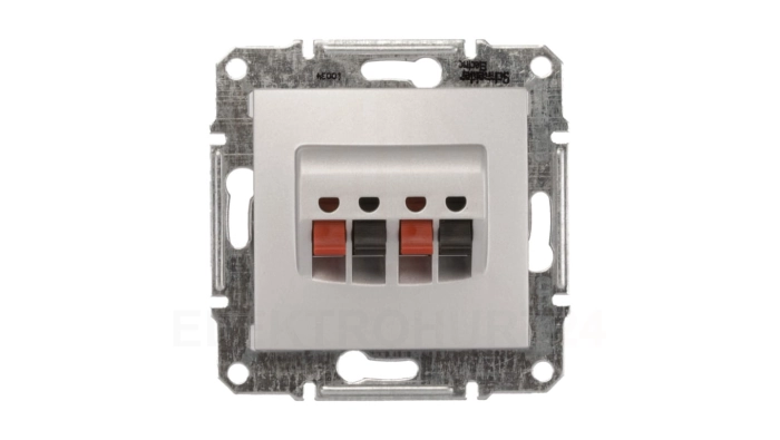 Sedna Gniazdo głośnikowe podwójne aluminium SDN5400160-234