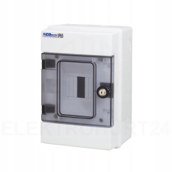 Rozdzielnica hermetyczna modułowa (500V AC ,1000V DC) 1x4 natynkowa IP65