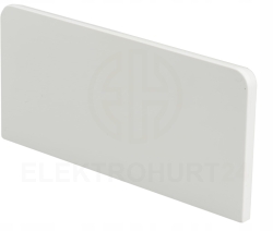 Pokrywa końcowa kanału Kopos 160 x 63 mm kremowo-biała