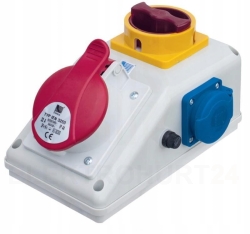 ROŹDZIELNICA R-BOX KOMPAKT 16A/4P 1x230V wył. L/P - B.164/1/LP