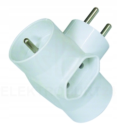 ROZGAŁĘŹNIK WTYCZKOWY 2x2P+Z + 1XEURO R-21