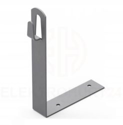 UCHWYT KĄTOWY DO DRUTU L-100mm H-150mm OCYNKOWANY