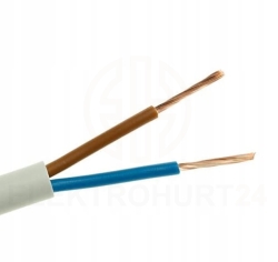 PRZEWÓD MIESZKANIOWY H03VV-F OMY 2x1 NA METRY