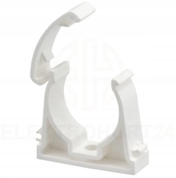 UCHWYT ZAMYKANY Z TWORZYWA UZ-22 BIAŁY UZ22 22mm NA SZTUKI